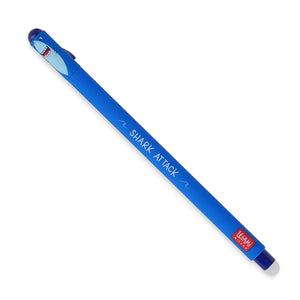 Legami Erasable Pen - Shark, Blue Ink