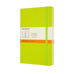 Moleskine Hard Cover Notebook - Ruled, Large, Lemon Green