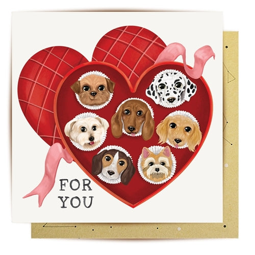 La La Land Greeting Card - Chocolate Dogs
