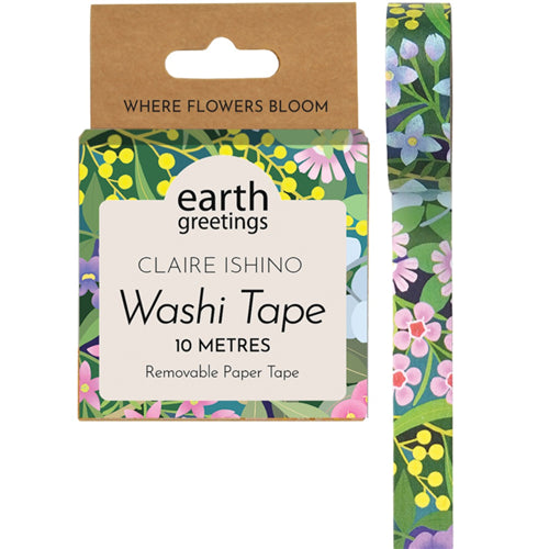 Earth Greetings Washi Tape - Where Flowers  Bloom
