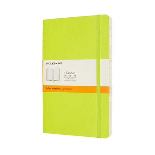 Moleskine Soft Cover Notebook - Ruled, Large, Lemon Green