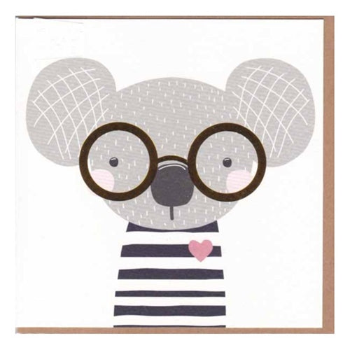 Paper Street Greeting Card - Koala Glasses