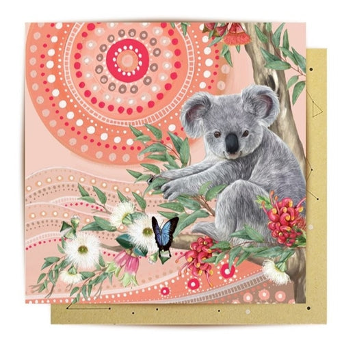 La La Land Greeting Card - Sacred Country Koala Vol 2