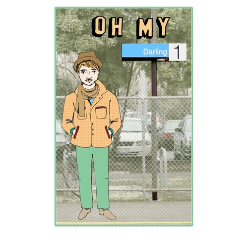Able & Game Melbourne Train Station Card - Oh My Darling