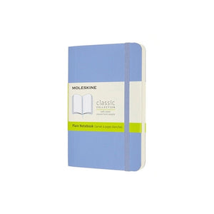 Moleskine Soft Cover Notebook - Plain, Pocket, Hydrangea Blue