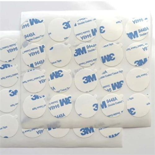 3M Double Sided Round Tissue Tape Adhesive - Pack of 40