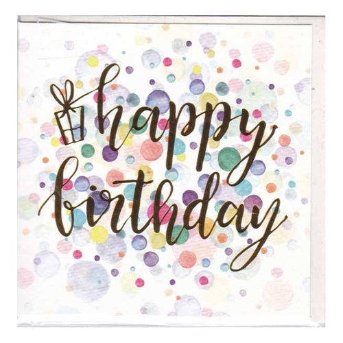 Paper Street Birthday Card - Pastel Dotty Birthday
