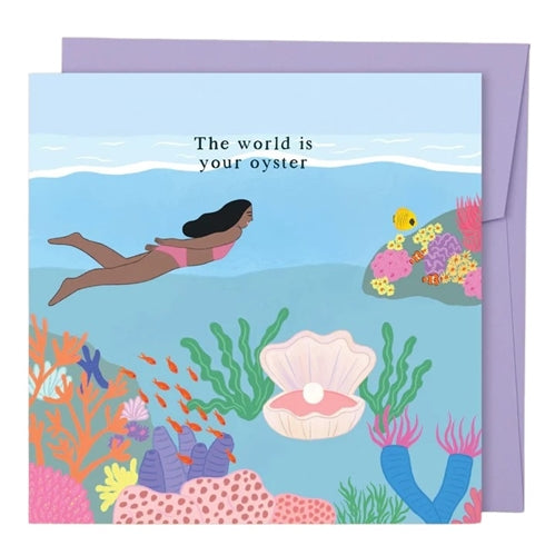 Papernest Greeting Card - The World is Your Oyster