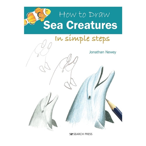 Search Press How to Draw Sea Creatures in simple steps book cover