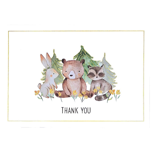 Thank You Card Set - Baby Animals