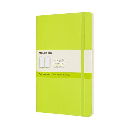 Moleskine Soft Cover Notebook - Plain, Large, Lemon Green