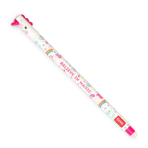 Legami Erasable Pen - Unicorn, Pink Ink