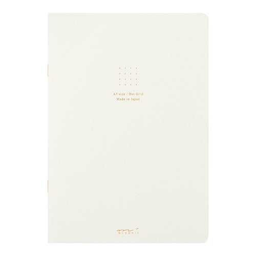 Midori MD Colour Notebook - A5, White, Dot Grid