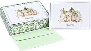 Thank You Card Set - Baby Animals