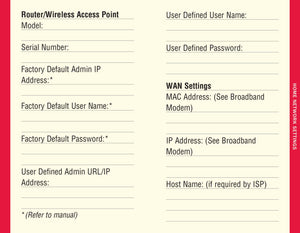 Internet Address & Password Logbook - Black, Large Print