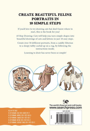 10 Step Drawing - Cats
