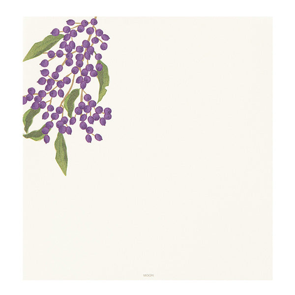 Midori Kami Letter Set - Paper Series - Autumn, Fruits & Berries