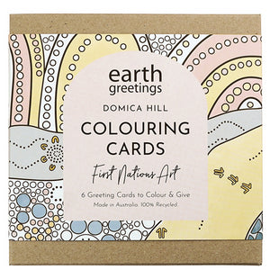 Earth Greetings Colouring Card Pack  - First Nations Art