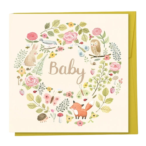 Papernest Baby Card - Forest Animals Baby