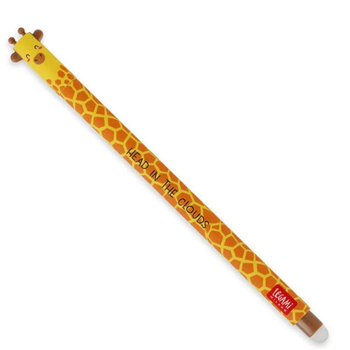 Legami Erasable Pen - Giraffe, Black Ink