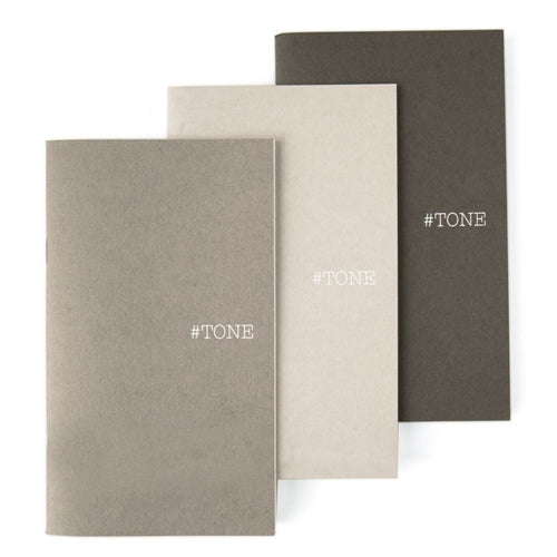 Etranger di Costarica Pocket Notebook Set - Grey Tones, Set of Three