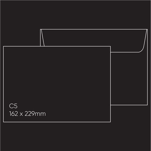 C5 Envelope (162 x 229mm) - Blackgold, Pack of 10