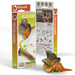 Eugy 3D Paper Model - Frilled Lizard