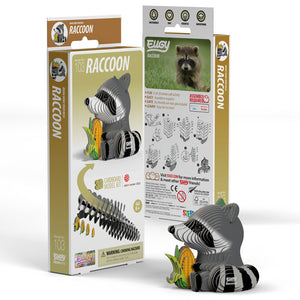Eugy 3D Paper Model - Raccoon