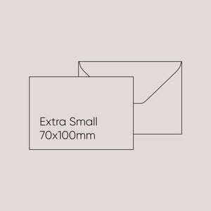 Etrusca Envelope - Grey, Extra Small (70 x 100mm)