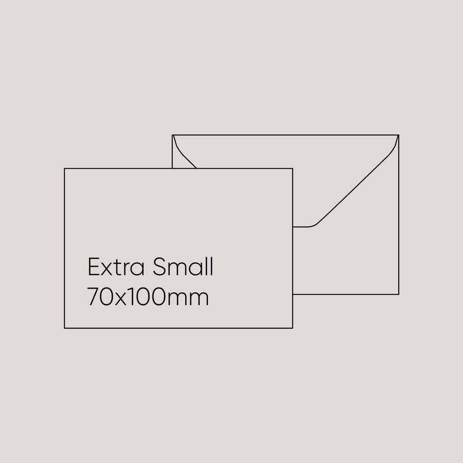 Etrusca Envelope - Grey, Extra Small (70 x 100mm)