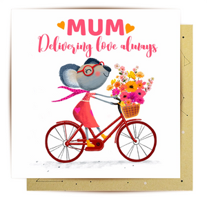 La La Land Mother's Day Card - Delivering Love Mum