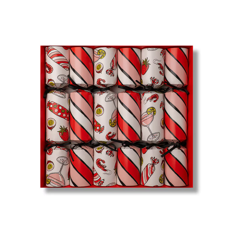 Studio Milligram Christmas Crackers - Stripes, Pack of 6
