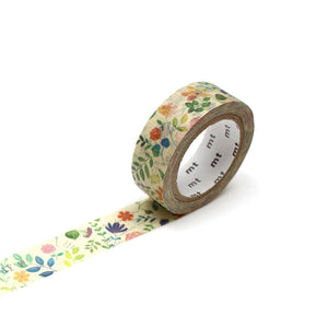 MT Tape Single Roll - Watercolour Flowers