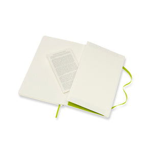 Moleskine Soft Cover Notebook - Plain, Large, Lemon Green