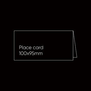 Place Cards - Black, Pack of 25