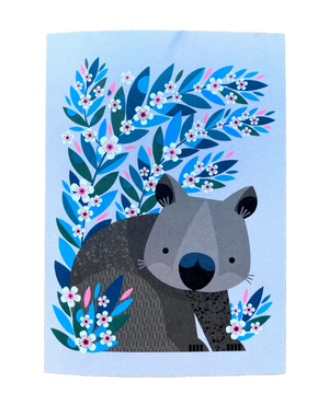 Natalie Marshall Greeting Card - Wombat Flowers