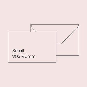 Etrusca Envelope - Pink, Small (90 x 140mm)