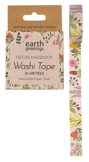 Earth Greetings Washi Tape - Australian Wildflowers