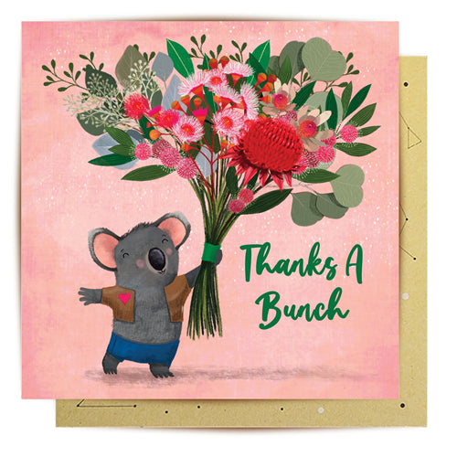 La La Land Greeting Card - Koala Bouquet