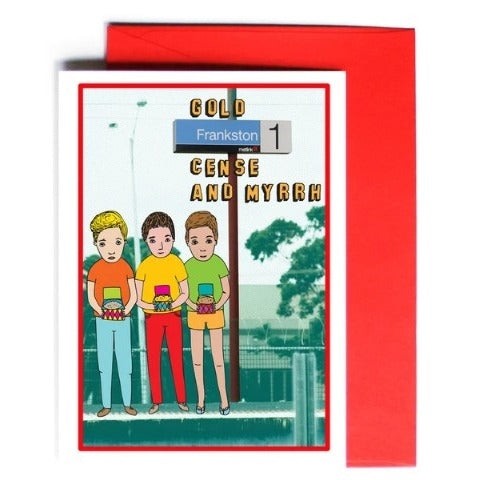 Able & Game Able & Game Christmas Card - Gold, Frankston Cense And Myrrh