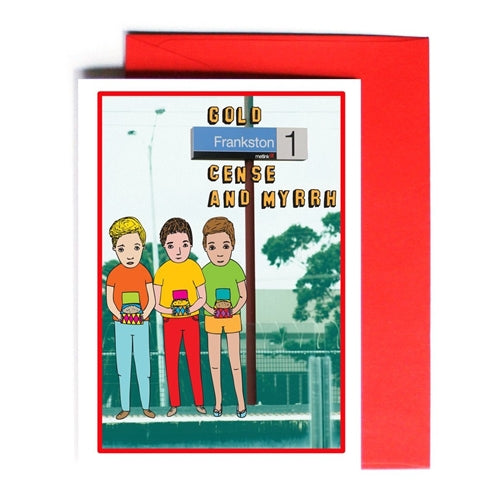 Able & Game Able & Game Christmas Card - Gold, Franston Cense and Myrrh