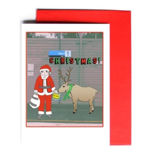 Able & Game Able & Game Christmas Card - Merri Christmas (Melbourne Station Card)