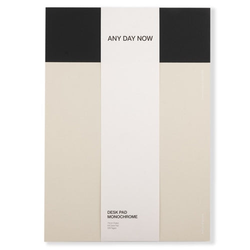 Any Day Now Any Day Now Soft Touch Desk Pad - Ruled, A4, Light Grey & Black