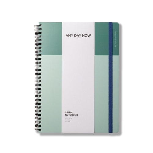 Any Day Now Any Day Now Spiral Notebook - B5, Dot Grid, Green/Mint