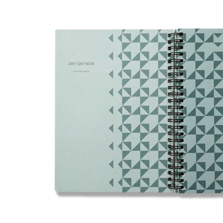 Any Day Now Any Day Now Spiral Notebook - Ruled, A5, Lilac/Navy