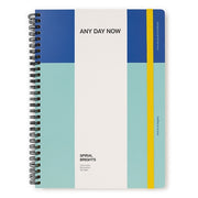 Any Day Now Any Day Now Spiral Notebook - Ruled, B5, Blue/Mint