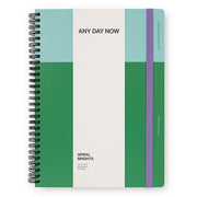 Any Day Now Any Day Now Spiral Notebook - Ruled, B5, Green/Mint
