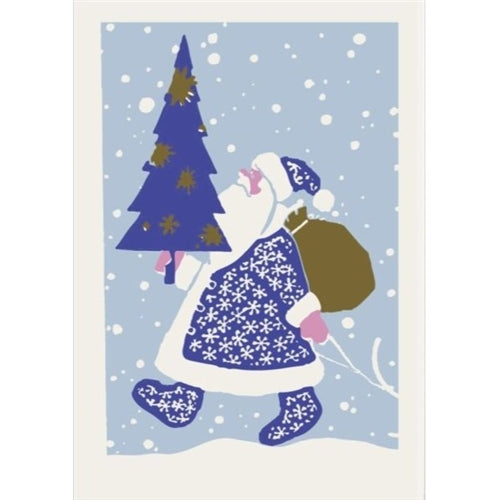Archivist Archivist Christmas Gift Card - Strolling Santa