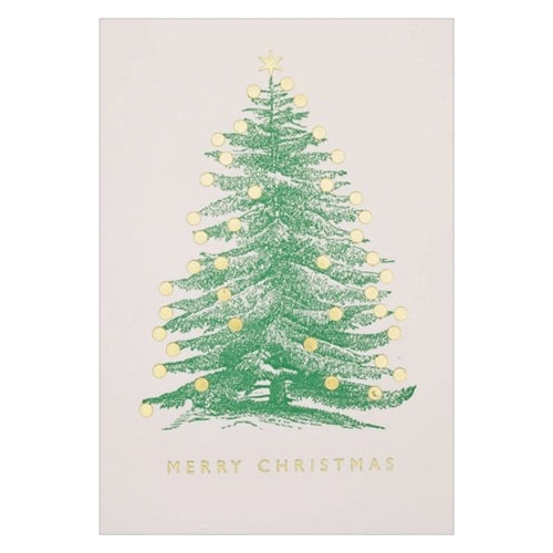 Archivist Archivist Christmas Gift Card - Tree Gold Baubles