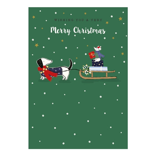Art File Art File Christmas Card - Frank & Sleigh